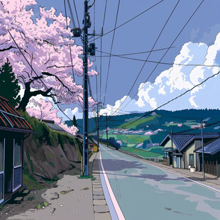韩漫屋热门漫画古风画中仙的封面插画